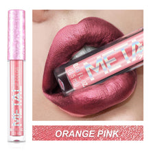 Load image into Gallery viewer, Metallic Liquid Lipstick Lip Gloss Non-stick Cup Pearl Gloss Makeup Lip Gloss Waterproof Long Lasting Gold Flash Liquid Lipstick