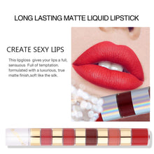 Load image into Gallery viewer, 5 Colors Velvet Matte Lipstick Waterproof Sweatproof Long-lasting Non-fading Nude Lip Gloss Lip Makeup Cosmetics