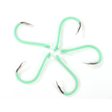 Load image into Gallery viewer, 20PCS Luminous Tube 15° Skew Fishing Hook With Barbs Ghost Tooth Hook Sea Fishing Large Fishhook Fishing Accessories