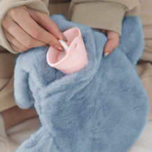 Load image into Gallery viewer, 1Pc 1000ml Cute Warm Hot Water Bottle Bag Girl Warm Belly Warmer Filled Explosion-proof Portable Winter Reusable Hand Warmer