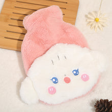 Load image into Gallery viewer, 1Pc 500ml Cute Warm Hot Water Bottle Bag Girl Warm Belly Warmer Filled Explosion-proof Portable Winter Reusable Hand Warmer