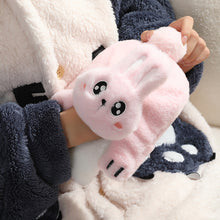 Load image into Gallery viewer, 1Pc 500ml Cute Warm Hot Water Bottle Bag Girl Warm Belly Warmer Filled Explosion-proof Portable Winter Reusable Hand Warmer