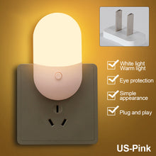 Load image into Gallery viewer, 1Pc Bedside Lamp Night Light EU US Plug LED Night Light Bedroom Lamp Gift for Children Cute Night Lamp For Corridor WC