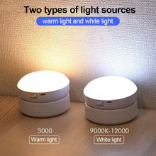 Load image into Gallery viewer, 360 Rotated PIR Motion Sensor LED Night Light Wall Lamps Rechargeable Under Cabinet Light Wireless Closet Night Lamp
