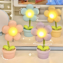 Load image into Gallery viewer, Mini LED Flower Night Light Cute Small Table Lamp Desktop Ornament Bedside Bedroom Ambient Lights Children Toy Kids Holiday Gift