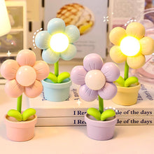 Load image into Gallery viewer, Mini LED Flower Night Light Cute Small Table Lamp Desktop Ornament Bedside Bedroom Ambient Lights Children Toy Kids Holiday Gift