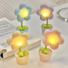 Load image into Gallery viewer, Mini LED Flower Night Light Cute Small Table Lamp Desktop Ornament Bedside Bedroom Ambient Lights Children Toy Kids Holiday Gift