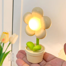 Load image into Gallery viewer, Mini LED Flower Night Light Cute Small Table Lamp Desktop Ornament Bedside Bedroom Ambient Lights Children Toy Kids Holiday Gift