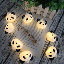 Load image into Gallery viewer, 10/20 LED Light String Panda Smile Cloud Garlands Battery USB Kid Girl Christmas Light Holiday Party Bedroom Nursery Fairy Lights
