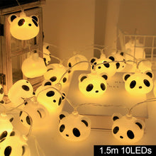 Load image into Gallery viewer, 10/20 LED Light String Panda Smile Cloud Garlands Battery USB Kid Girl Christmas Light Holiday Party Bedroom Nursery Fairy Lights