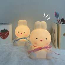 Load image into Gallery viewer, Night Light Silicone Bedroom Decorative Light Button Battery Powered Moonlight Cartoon Animal Light Children's Gift Decorative