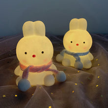 Load image into Gallery viewer, Night Light Silicone Bedroom Decorative Light Button Battery Powered Moonlight Cartoon Animal Light Children's Gift Decorative
