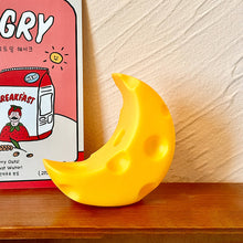 Load image into Gallery viewer, Children Cartoon Moon Cheese Night Light Built-in Battery Eye Protection Bedroom Bedside Lamp For Baby Children Toddler