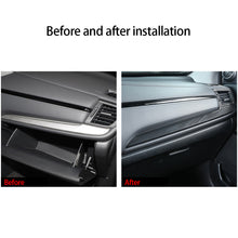 Load image into Gallery viewer, 2Pcs Car Carbon Fiber Texture Central Console Dashboard Panel Protective Cover Trim For Honda CRV 2017-2021 LHD(Left Hand Driver)