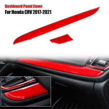 Load image into Gallery viewer, 2Pcs Car Carbon Fiber Texture Central Console Dashboard Panel Protective Cover Trim For Honda CRV 2017-2021 LHD(Left Hand Driver)