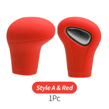 Load image into Gallery viewer, Silicone Car Case Gear Head Shift Collars Shift Knob Grips Cover Shift Lever Decoration Cover Accessories For Audi A4L A5 A6L Q5 Q7 05-16