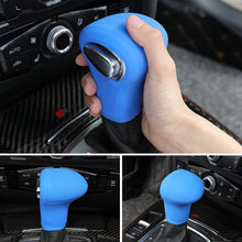 Load image into Gallery viewer, Silicone Car Case Gear Head Shift Collars Shift Knob Grips Cover Shift Lever Decoration Cover Accessories For Audi A4L A5 A6L Q5 Q7 05-16