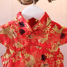 Load image into Gallery viewer, Girls Dresses Children's Chinese Style Dress Kids Cheongsam Princess Dresses For Girls Baby Tutu Clothing New Year Clothes Kids 1-7Years