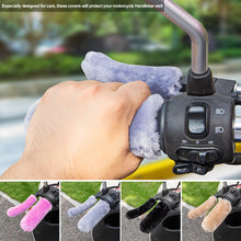 Load image into Gallery viewer, 4Pcs Universal Motorcycle Electric Vehicle Handle Cover Handlebar Cover Coldproof Warm Padded Models Winter