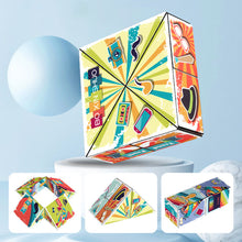 Load image into Gallery viewer, Shape Shifting Box Geometric Changeable Magic Cube 3D Decompression Hand Flip Puzzle Kids Reliever Fidget Toy
