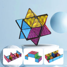 Load image into Gallery viewer, Shape Shifting Box Geometric Changeable Magic Cube 3D Decompression Hand Flip Puzzle Kids Reliever Fidget Toy