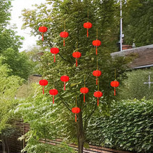 Load image into Gallery viewer, 30Pcs Small Flocking Red Lanterns DIY Mini Lucky Hanging Lantern Wedding Party Decor Chinese Spring Festival New Year Gift