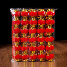 Load image into Gallery viewer, 30Pcs Small Flocking Red Lanterns DIY Mini Lucky Hanging Lantern Wedding Party Decor Chinese Spring Festival New Year Gift