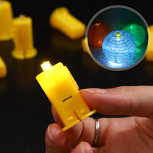 Load image into Gallery viewer, 10pcs Electronic LED Paper Lantern Wicks Lantern Balloons LED Light Wick Miniature Light for Wedding Party Festival