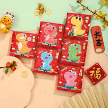 Load image into Gallery viewer, 6pcs Chinese New Year Lucky Red Envelope Symbol of Dragon Year 2024 Money Pocket Envelope Zodiac Dragon Pocket New Year Supplies