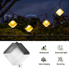 Load image into Gallery viewer, 2pcs/pack Solar Lamps Outdoor Decoration Christmas Hanging Clip Wall Lamp Ice Block Transparent Shape Porch Path Lights Solar Camping Lights