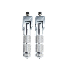 Load image into Gallery viewer, Pair Universal Motorcycles Pedals Folded Footrest Footpeg Compatible Bicycles Electric Vehicles Mopeds Karts Scooters