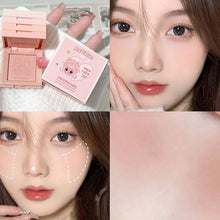 Load image into Gallery viewer, 4 in 1 Matte Powder Blush Waterproof Long-lasting Natural Stereoscopic Multifunctional Blusher Palette Face Makeup Cosmetics