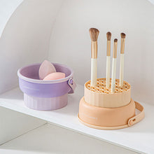 Load image into Gallery viewer, Silicone Makeup Brush Cleaner Detachable Large Capacity Storage Drying Rack Beauty Tool Cleaning Supplies