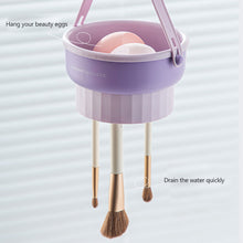 Load image into Gallery viewer, Silicone Makeup Brush Cleaner Detachable Large Capacity Storage Drying Rack Beauty Tool Cleaning Supplies