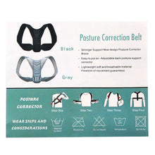 Load image into Gallery viewer, Posture Corrector Adjustable Invisible Skin Friendly Breathable Back Correction Strap Spine Back Orthopedic Braces