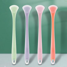Load image into Gallery viewer, Silicone Tongue Scraping Brush Clean Oral Tongue Coating Remove Smell Double Sided Tongue Cleaning Brush Oral Health Care