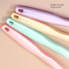 Load image into Gallery viewer, Double Sided Tongue Scraper Oral Tongue Coating Cleaning Brush Soft Portable Oral Care Tongue Scraper Oral Health Care Tool