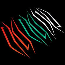 Load image into Gallery viewer, 4Pcs Motorcycle Front Head Body Strip Style Stickers Reflective Pull Flower Waterproof Decal for Kawasaki Ninja NINJA400 H2 H2SX