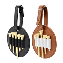 Load image into Gallery viewer, 1PC Golf Tee Double-Sided Insert Bag Outdoor PU Leather Waist Hanging Portable Golf Accessories Storage Packbag