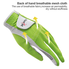 Load image into Gallery viewer, 1PC Golf Gloves Non-Slip Male Nano Microfiber Cloth Breathable Mesh Cloth Gloves Palm With Silicone Golf Supplies
