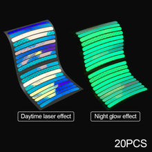 Load image into Gallery viewer, Mountain Bike Rainbow Cool Highlight Reflective Stickers Balance Bike Motorcycle Noctilucence Safety Warning Stickers Bicycle Tire Ornaments