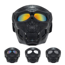 Load image into Gallery viewer, Skull Windproof Dust-Proof Riding Goggles Outdoor Shooting Impact Resistance Splash-Proof Mask Motorcycle Harley Helmet Off-Road Tactical Riding Mask