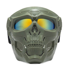 Load image into Gallery viewer, Skull Windproof Dust-Proof Riding Goggles Outdoor Shooting Impact Resistance Splash-Proof Mask Motorcycle Harley Helmet Off-Road Tactical Riding Mask