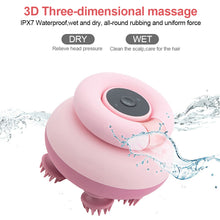 Load image into Gallery viewer, Multifunctional Head Massager Portable Home Electric Eight-Prong Massager Rechargeable Scalp Relaxer Pet Stroker