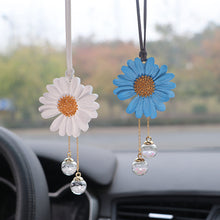 Load image into Gallery viewer, Car Interior Decoration Plaster Fragrance Daisy Auto Rearview Mirror Pendant Little Daisy Decoration Accessories
