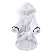 Load image into Gallery viewer, Pet Dog Cat Bathrobe Drying Coat Clothes Thickened Absorbent Dog Hooded Towel Puppy Shower Gown Pet Nightwear Accessories