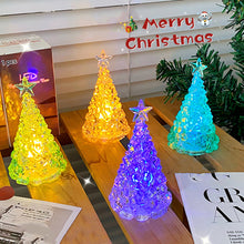 Load image into Gallery viewer, Christmas Tree LED Night Light Atmosphere Lamp Decoration Table Light Acrylic Diamond Night Lamp Home Holiday Light