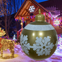 Load image into Gallery viewer, 60cm Large PVC Christmas Tree Decor Inflatable Ball Ornaments Xmas Ball Without Light Decoration for Outdoor Yard Lawn Porch