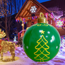 Load image into Gallery viewer, 60cm Large PVC Christmas Tree Decor Inflatable Ball Ornaments Xmas Ball Without Light Decoration for Outdoor Yard Lawn Porch