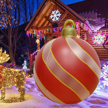 Load image into Gallery viewer, 60cm Large PVC Christmas Tree Decor Inflatable Ball Ornaments Xmas Ball Without Light Decoration for Outdoor Yard Lawn Porch
